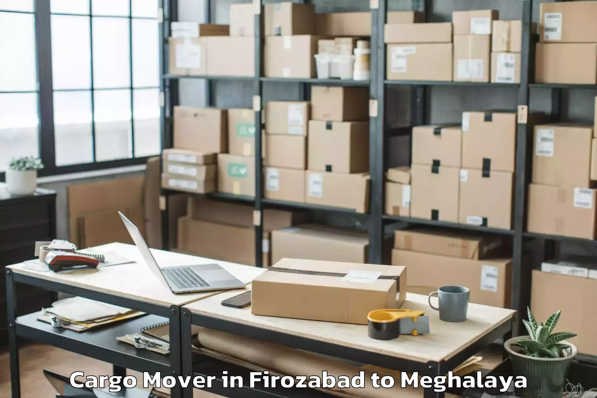 Trusted Firozabad to Khatarshnong Laitkroh Cargo Mover